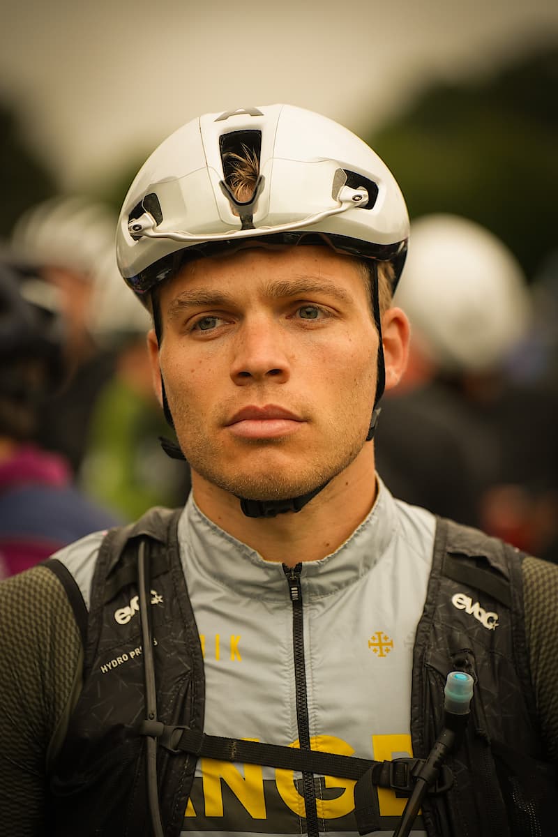 Portrait of Patrick cycling